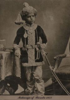 Baroda ifjú mahárádzsája, 1877 (forrás: Tasveerjournal)